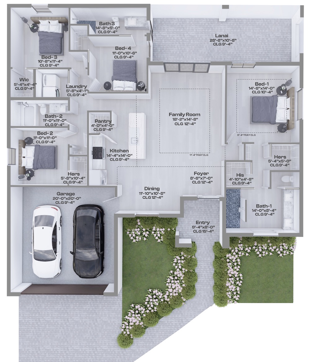 Del Mar Floor Plan GAR