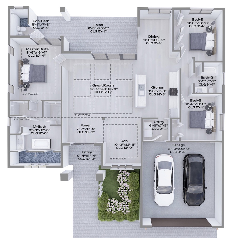Luna Floor Plan GAR